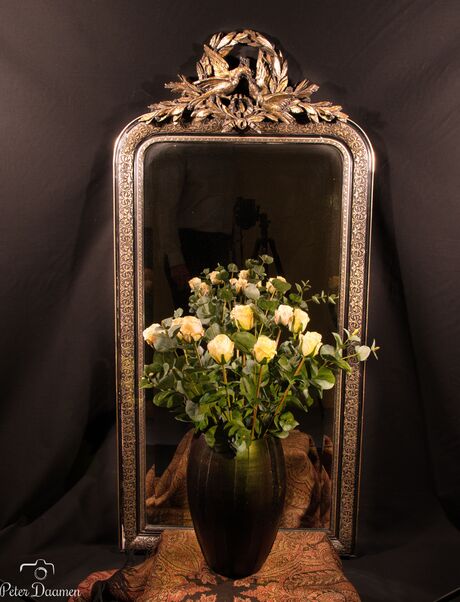 Spiegel met rozen