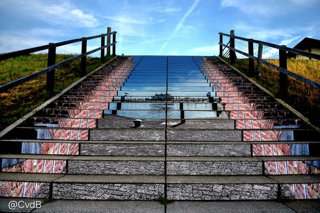 Dijkopgang in Oudeschild - Texel
