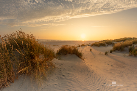 Zonsondergang in de duinen