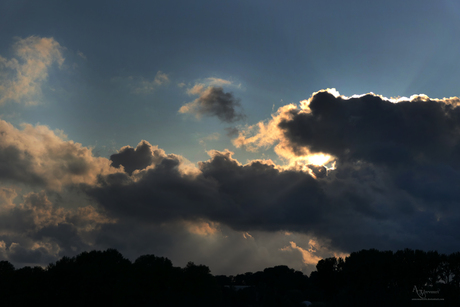 Wolken zonsondergang