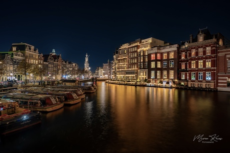 De Amstel met uitzicht op de Munt