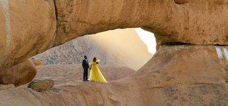 Bruidspaar in namibie 