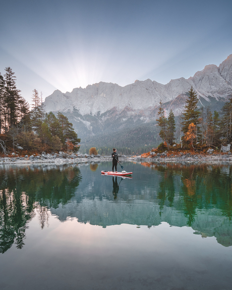 Suppen op de Eibsee