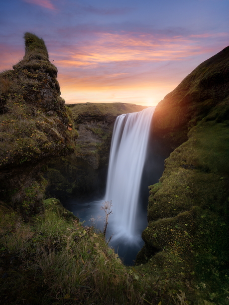 Sunrise at Skogafoss