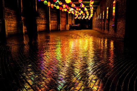 reflection in the rain