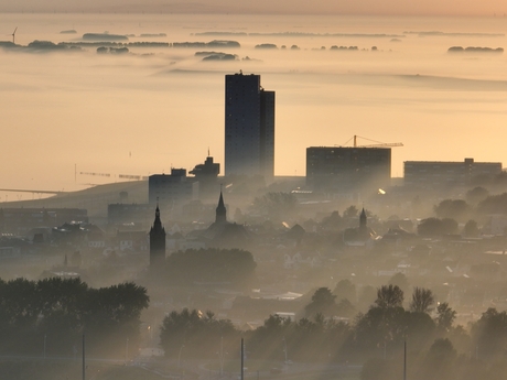 Terneuzen in de mist