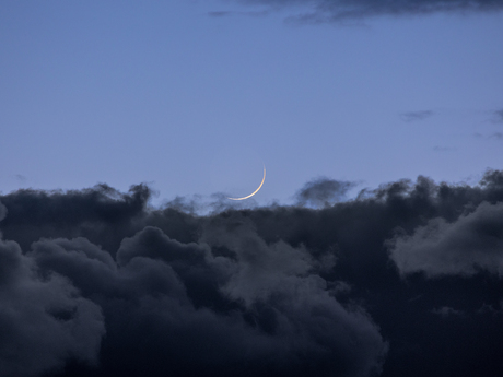 Een flinterdun randje zichtbaar