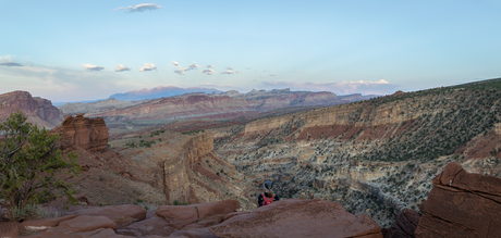 Capitol Reef bij zonsondergang