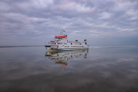 Weerspiegeling op het Wad