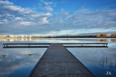 ‘s-morgens aan de Zegerplas