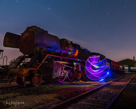 Lightpainting Locomotive