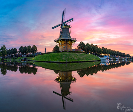 Dokkum in de vroege ochtend