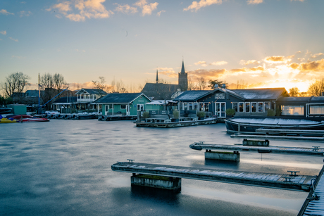 Haven in de winter