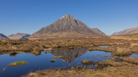 Fantastisch uitzicht op Buachaille Etive Mòr (Schotland)