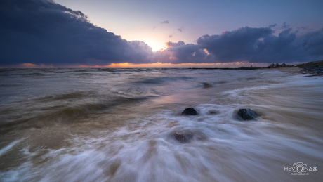 Golvende zonsondergang...