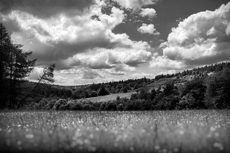 Wolken lucht in het dal