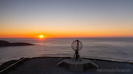 Zonsondergang Noordkaap