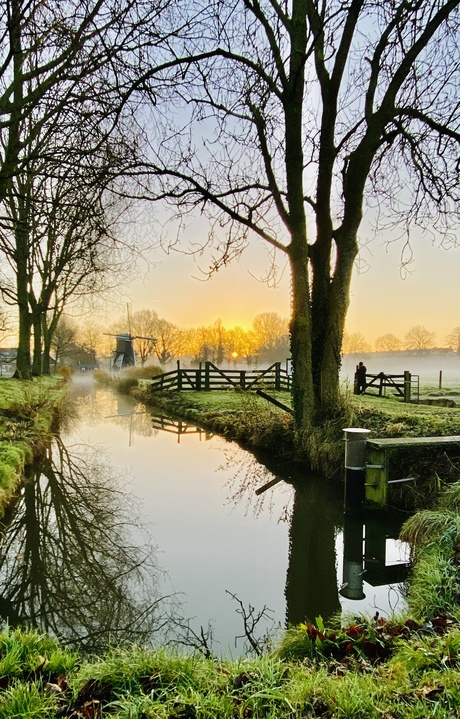 Zonsopkomst in de stad