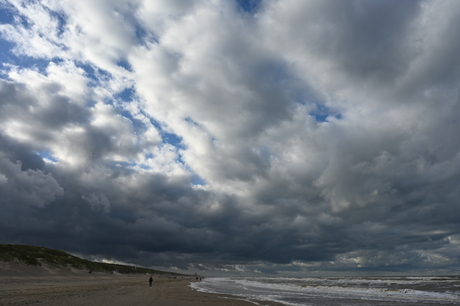 Dreigende lucht boven Noordwijk 