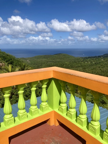 a balcony with a view