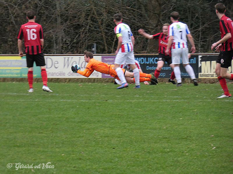 Keeper in actie