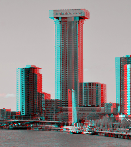 Zalmhaventoren april 2021 Rotterdam 3D