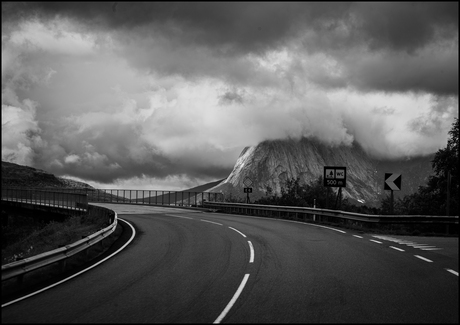 on the road