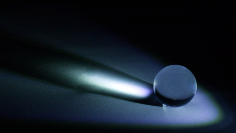 Waterbol in schijnwerper