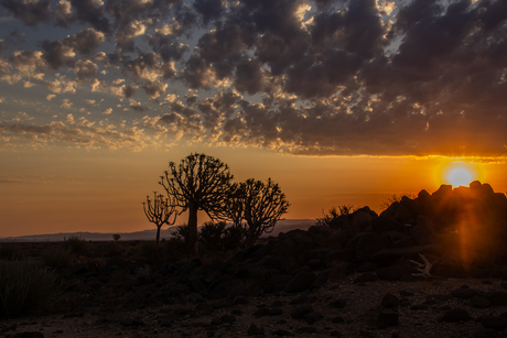 Ondergaande zon