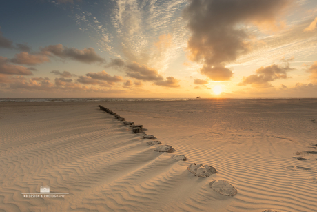 structuren in het zand 