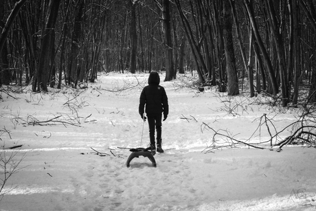 Child making memories