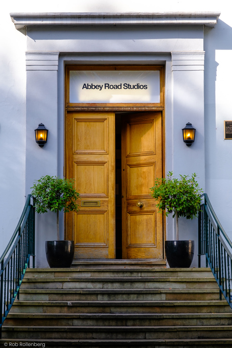 De ingang van Abbey Road Studios