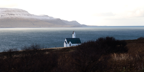 Lonely church on the side of the road
