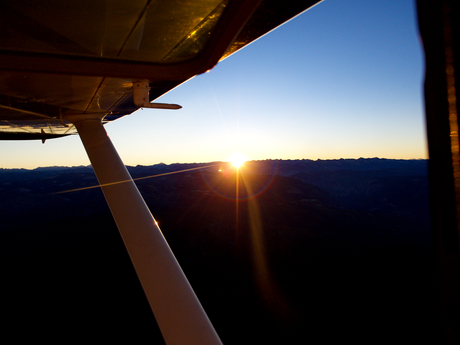 Sunrise flight Yosemite