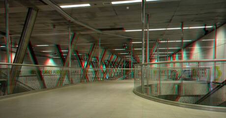 Metro-station Wilhelminaplein Rotterdam 3D