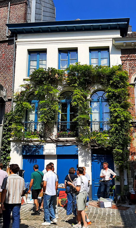 Groen gevlochten in de stad