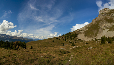 berglandschap Savognin Graubunden Zwitserland