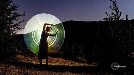 Lightpainten met Noortje