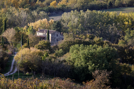 Herfst in Radda in Chianti, Italië