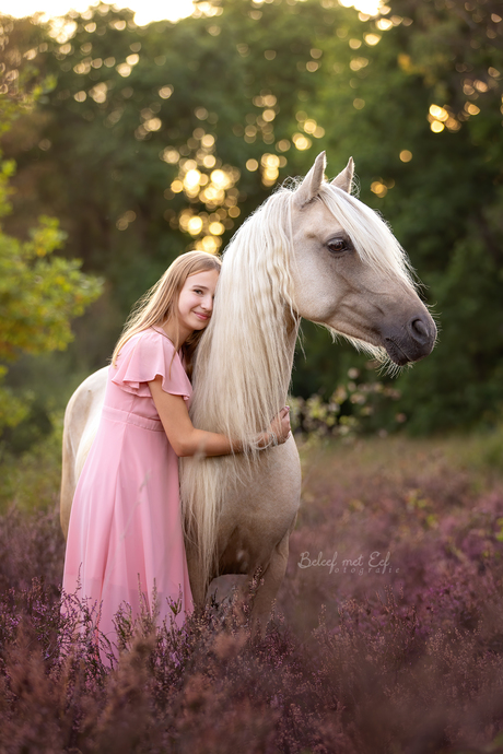 A girl with here pony