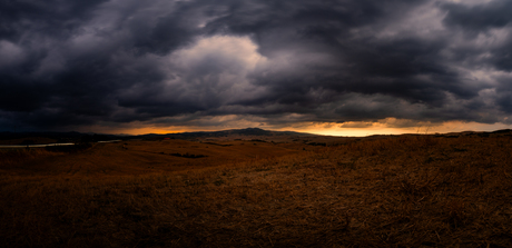 Naderende storm met Onweer
