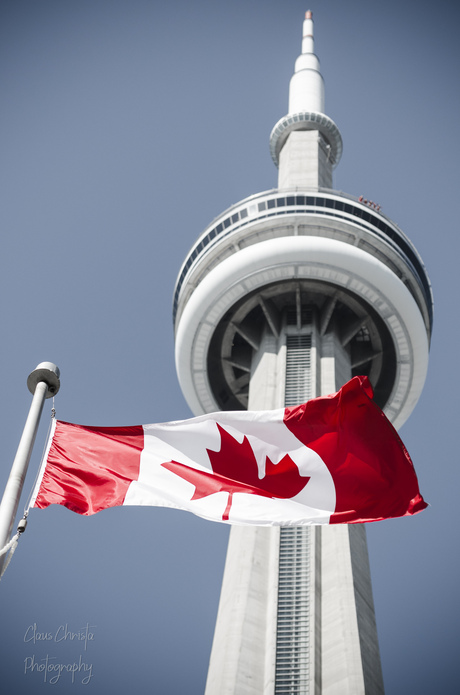 Canadian flag &  National Tower 