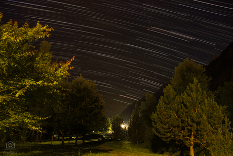 Star trails at Val di Rhêmes