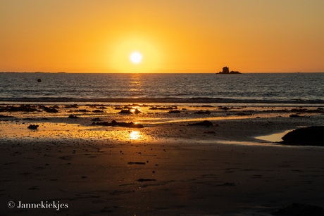 Zonsondergang Bretagne