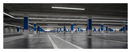 Blauwe palen