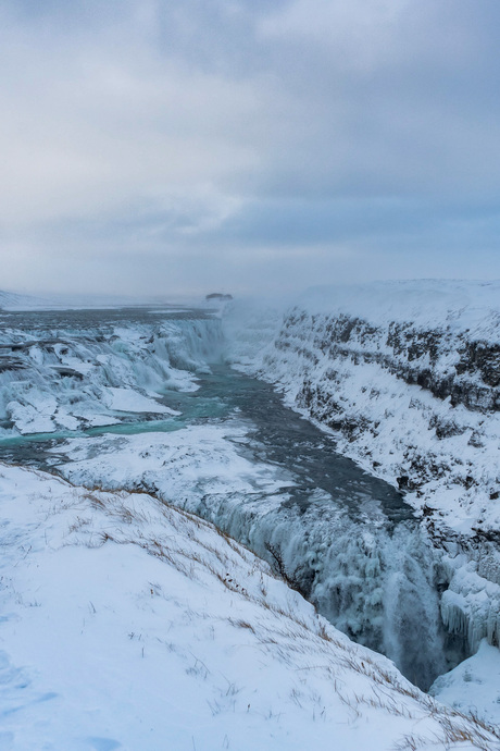 Gullfoss in de winter
