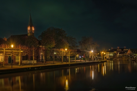 Nachtelijke Idylle aan het water in Onderdendam.