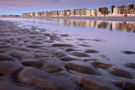 Blauw uurtje in De Panne