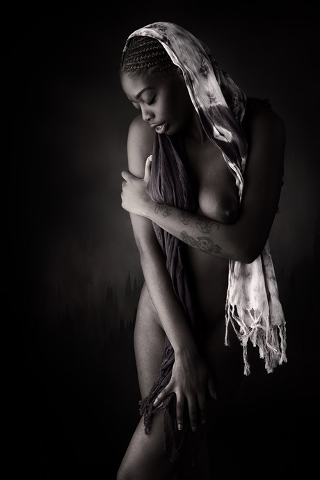 Woman With Scarf