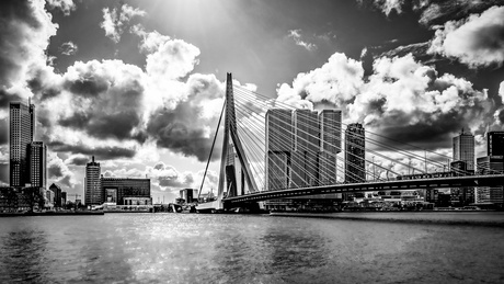 Herfstlucht boven Rotterdam 